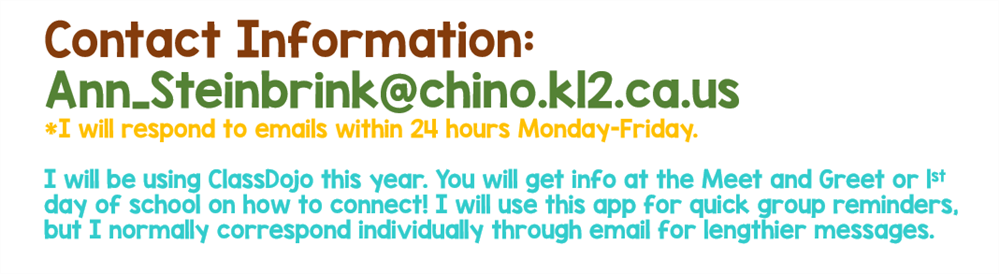 Contact info